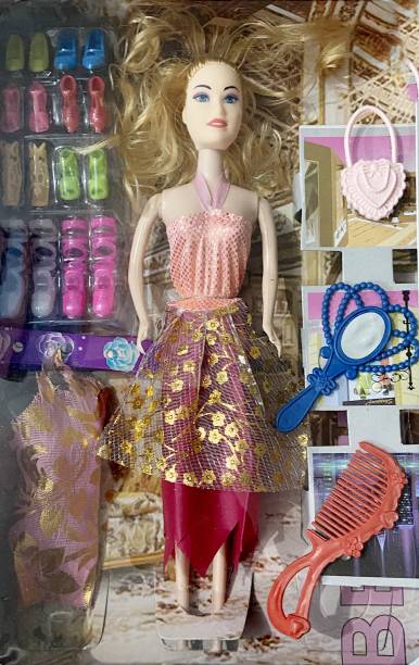 mtsh MISBA barbie doll with doll house accessories