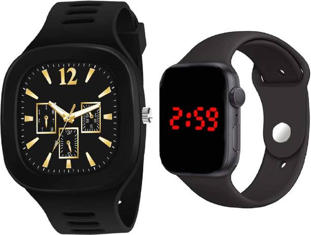 hala An Analog Watch With Square LED Analog Watch – For Boys & Girls