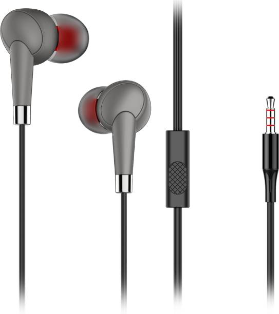 Tunez Dhawani D30 Extra Bass 10 mm drivers with mic, In-Ear Earphones Wired Headset Wired Headset