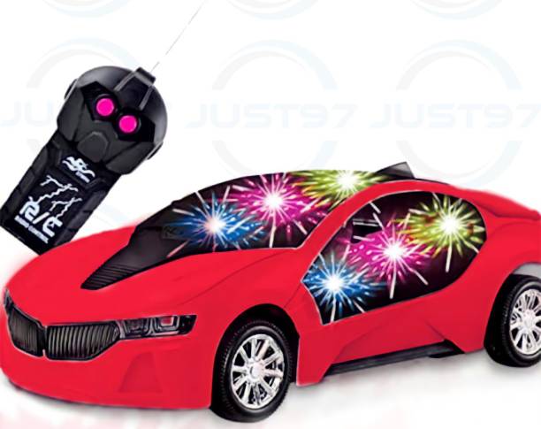 Just97 Wireless Remote Control Fast Modern Car With 3D Light