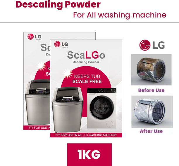 lG ScaLGo 1 KG Drum | Tub | Genuine Descaling Powder for washing machineq Detergent Powder 1 kg