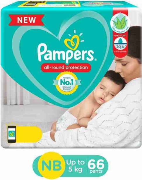 Pampers Pants NB 66 Lotion with Aloe Veera - New Born