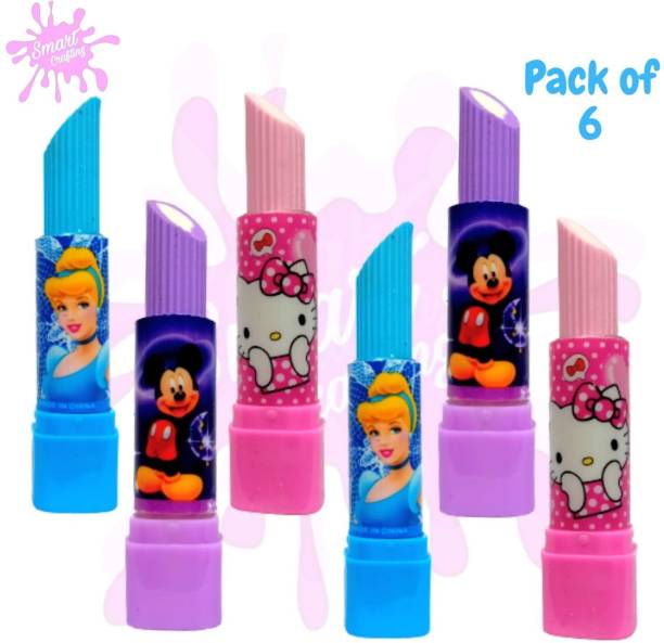 SmartCrafting Lipstick Erasers for kids home School Birthday Party Non-Toxic Eraser