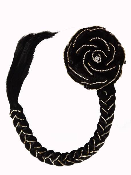 BELLA HARARO Juda Choti With Stone Work for Women And Girls,  Extension For (Pack Of 1) Hair Extension