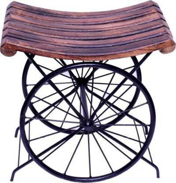 AMS WOODEN HUB Wooden stool, Iron stool, comfortable stool, siting table, adjust table, living room , bed room, out door, indoor, garden siting table, home decor stool wheel & wooden & iron Living & Bedroom Stool Living & Bedroom Stool
