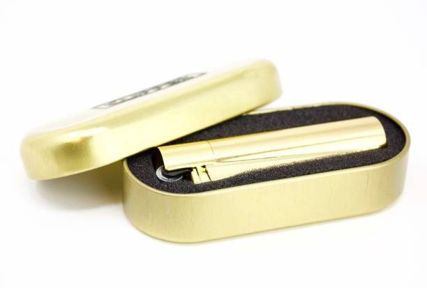 clipper Plug Metal Lighter with Designer Box, Gold Car Cigarette Lighter