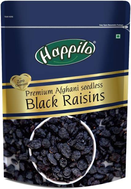 Happilo Premium Afghani Seedless Black Raisins Raisins