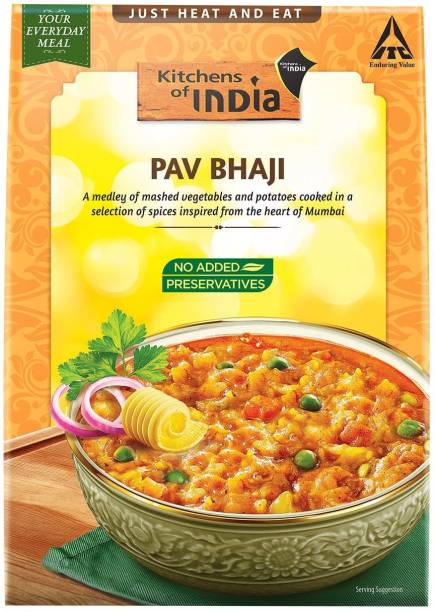 Kitchens of India Pav Bhaji, ITC Ready to Eat Indian Dish 285 g