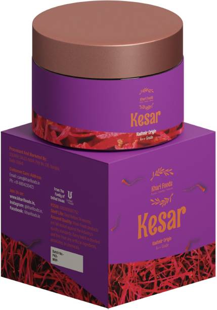 Khari Foods Pure Kashmiri Kesar / Saffron 10g, A++ Grade