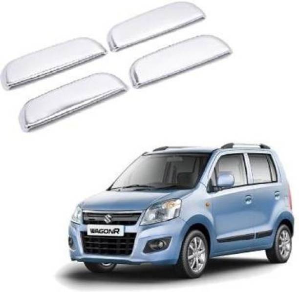 jagankirpa Chrome Door Grab Handle Car Cover/Catch Cover for Maruti Suzuki Wagonr-2018 (Set of 4 Pcs, Silver) Chrome, Glossy Maruti WagonR Side Garnish