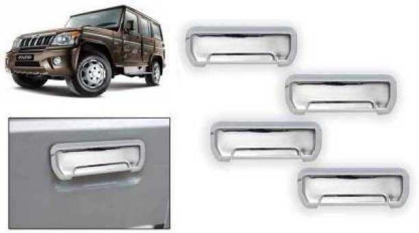 jagankirpa Chrome Door Grab Handle Car Cover/Catch Cover for Mahindra Bolero (Set of 4 Pcs, Silver) Chrome, Glossy Mahindra Bolero Side Garnish