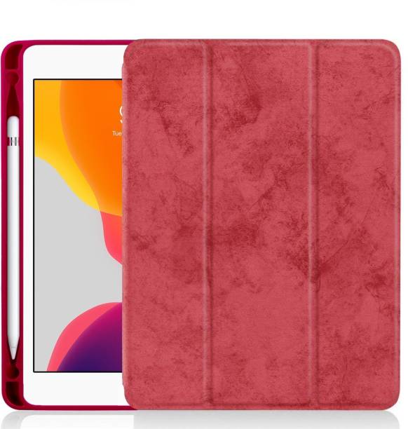 Caseelo Front & Back Case for Apple iPad Air 3 ( 3rd Gen ) 10.5" 2019 / Pro 10.5" 2017 TPU Back Rubberized Pencil Holder Cover
