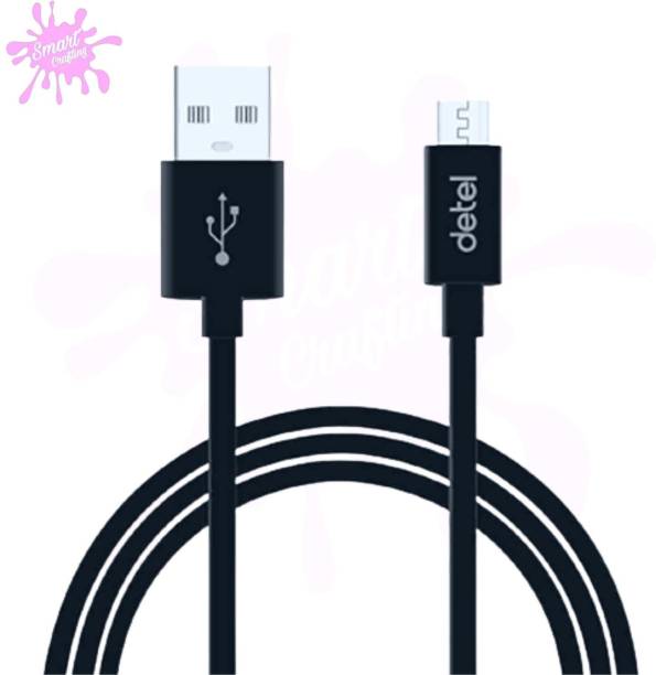 Rh Pvt Ltd Detel High Speed Micro Usb Cable (Comaptible With Oneplus/OPPO/Realme/Mi/Redmi/Samsung) Pack of 1 1.5 A 1 m Braided Micro USB Cable