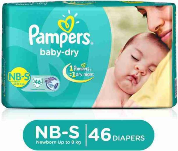 Pampers Baby dry NB-S 46 tape diaper - New Born