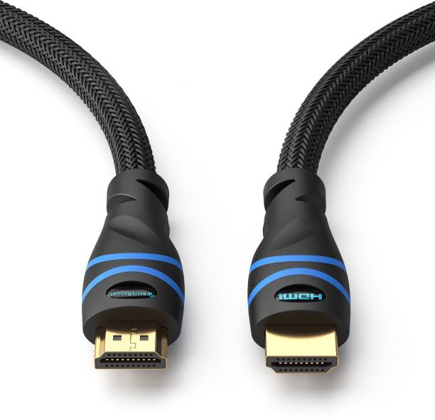 BlueRigger Braided High Speed HDMI cable with Ethernet - Supports 3D, 4K and Audio Return [Latest Version] (10 Feet / 3 Meters) 3 cm HDMI Cable