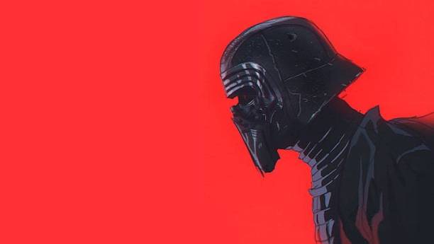 Kylo Ren Star Wars Mask Red Matte Finish Poster Paper P...