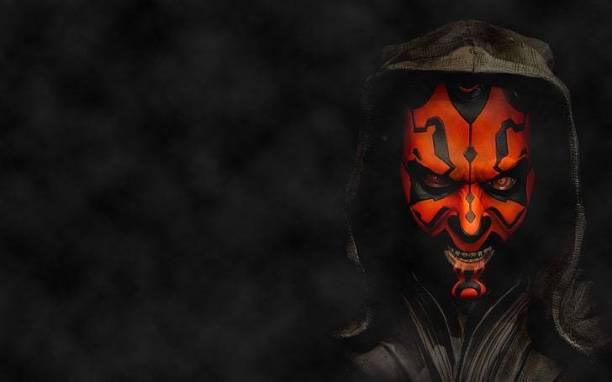 Star Wars Darth Maul Sith Simple Background Matte Finis...