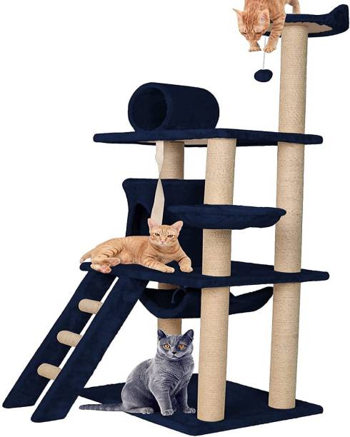 Flipkart Perfect Homes Studio Cat-318-Blue Free Standing Cat Tree