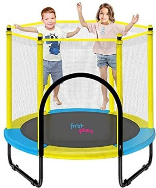 First Play 55 inch Trampoline with Safety Net & U-Shape...