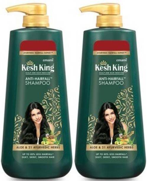 Kesh King Anti Hair fall Ayurvedic Shampoo (Pack of 2 * 600 ML)