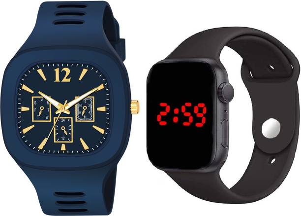 hala An Analog Watch With Square LED Analog Watch – For Boys & Girls