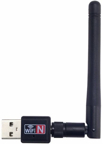 dnr One For All 500 to 1000 Mbps Mini Wireless USB WiFi Receiver Antenna Adapter Dongle for PC, Desktop and Laptops External (Standard) Data Card