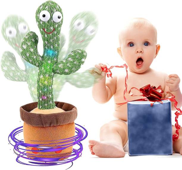Tiny Miny Dancing Cactus Talking Toy, Wriggle & Singing Cactus Toy, Voice Repeat Speaking Toy, Plant Dancing Toys for Kids, Talking Toys