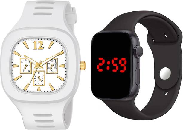 hala An Analog Watch With Square LED Analog-Digital Watch – For Boys & Girls