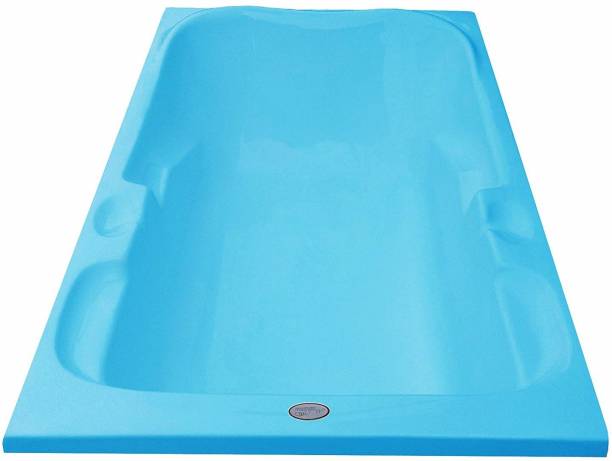 MADONNA Euro Acrylic 5.5 Feet Rectangular for Adults - Cyan Blue Alcove Bathtub