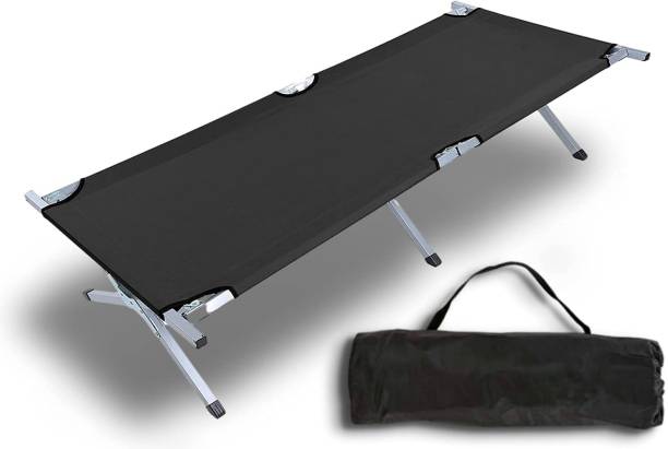 CREMPIRE Foldable Portable Sleeping Cot for Adult, Patio, Beach, Hiking, Camping, Travel Metal Single Bed