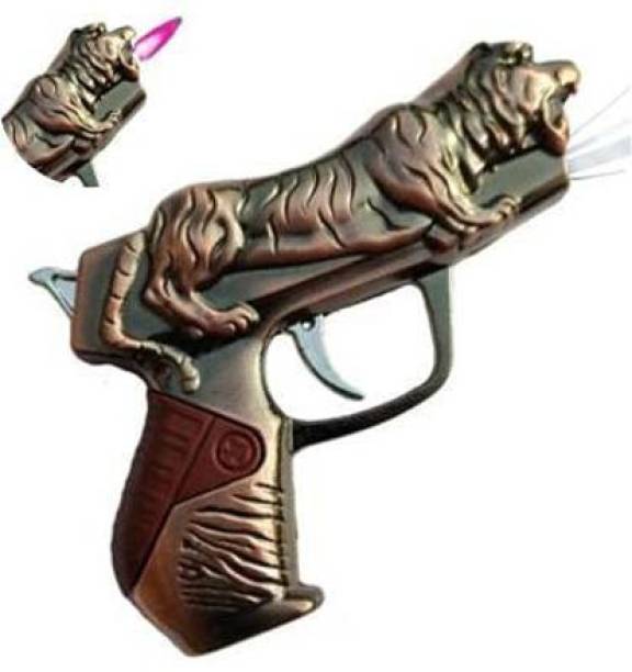 Rajora DC Connector Lion Design Mini Gun Shape Lighter With Laser Car Cigarette Lighter