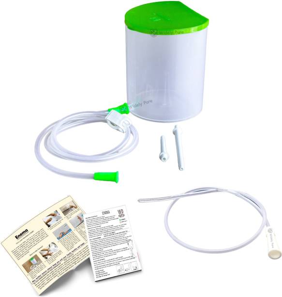 Widely Pure Enema Kit Satvik 1500ml, 1 tube, 2 Nozzles, 1 Enema Colon tip with user manual Medical Equipment Combo