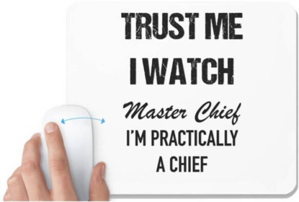 UDNAG White Mousepad 'Master Chief | I watch Master chi...