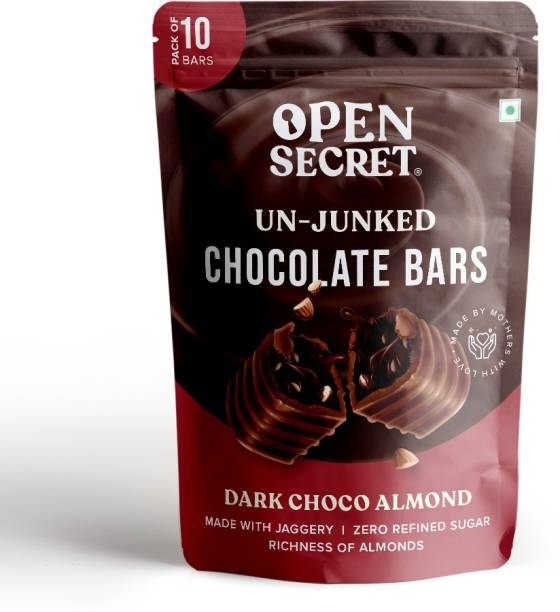OPEN SECRET Dark Choco & Almond Chocolate Bars Bars