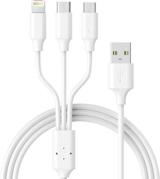 LA'FORTE 3 in 1 PVC Soft and Superior 1.2 m USB Type C Cable