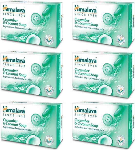 HIMALAYA Cucumber & Coconut Soap 125g (Pack of 6)