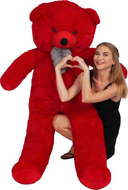 stuffed toy 3 feet red teddy bear  - 90 cm