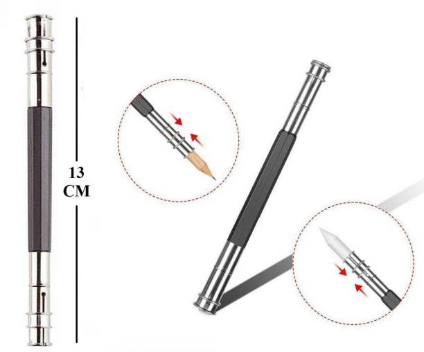 1pc Pencil Extender Adjustable Dual Head Sketch Holder Painting Art Write Tools 