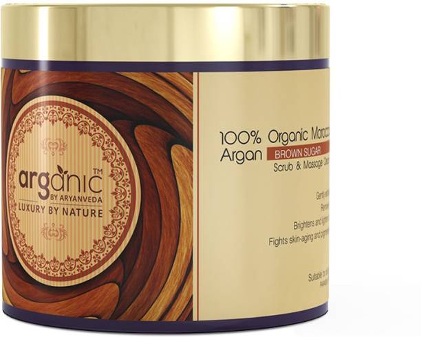 Aryanveda herbal Arganic Brown Sugar Massage Cream Scrub