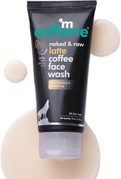 MCaffeine Latte Coffee Moisturizing  | Mild Cleansing, Tones the Skin | Almond Milk, Shea Butter | All Skin Types | Paraben & SLS Free Face Wash