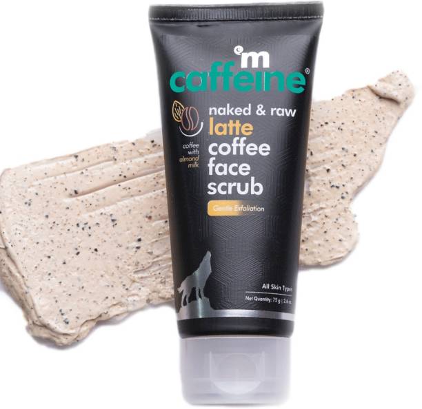 MCaffeine Latte Coffee Gentle Exfoliating Face Scrub | Retains Moisture, Refines Uneven & Rough Skin | Almond Milk, Shea Butter | All Skin Types | Paraben & Cruelty Free Scrub