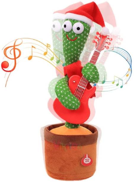 domnikyas Dancing Cactus Talking Toy, Cactus Plush Toy, Wriggle & Singing Recording Repeat What You Say Funny Education Toys for Babies Children Playing, Home Decorate (Cactus Toy)