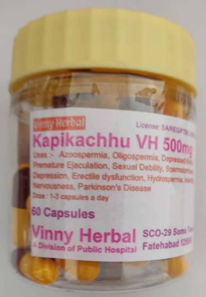 Vinny Herbal Kapikachhu VH 500mg Capsules