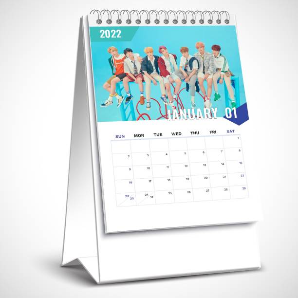 Printnet BTS 2022 Table Calendar with Quotes for BTS Fans | 2022 Table Calendar