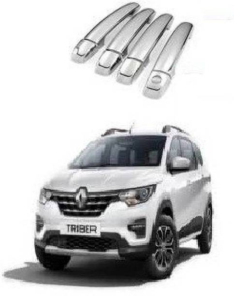 jagankirpa Chrome Door Grab Handle Car Cover/Catch Cover for Renault Triber (Set of 4 Pcs, Silver) Chrome, Glossy Renault Triber RXE Side Garnish