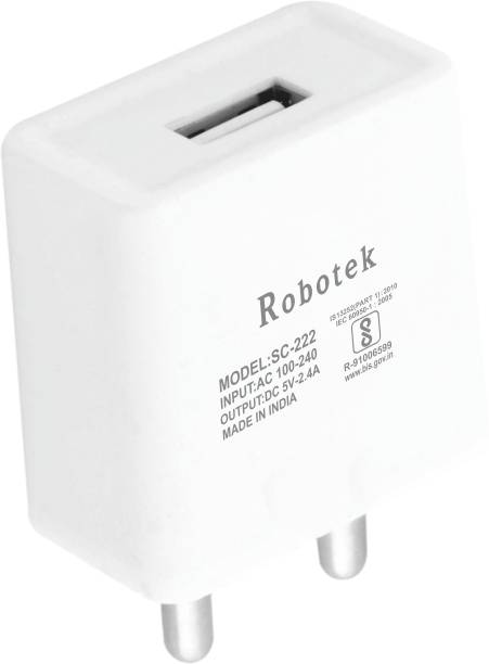 Robotek SC 222 With 1 Meter Micro USB Cable 2.1 A Mobile Charger