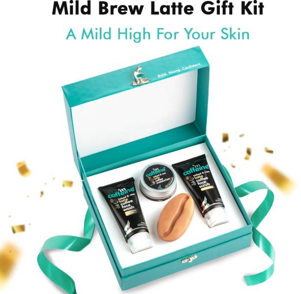 mCaffeine Coffee Latte Skincare Gift Set | Affordable Festive Hamper For Glowing Skin