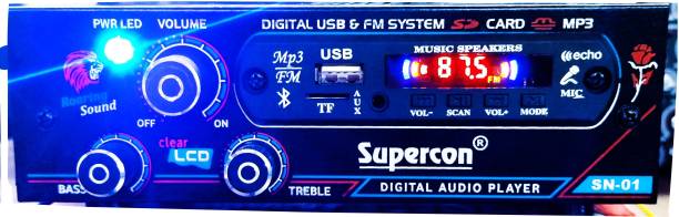 SUPERCON Mew AC\DC FM Radio Multimedia Speaker with Bluetooth, USB, SD Card, Aux 100 W AV Power Amplifier (Black) FM Radio