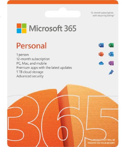 MICROSOFT Office 365 Personal Latest For PC, Mac, iPad,...