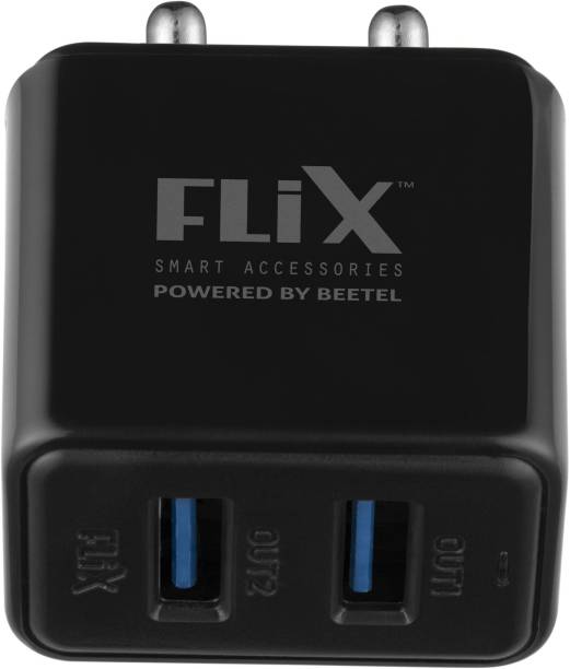 flix (Beetel) XWC-64D 12 W 12 W 2.4 A Multiport Mobile Charger with Detachable Cable